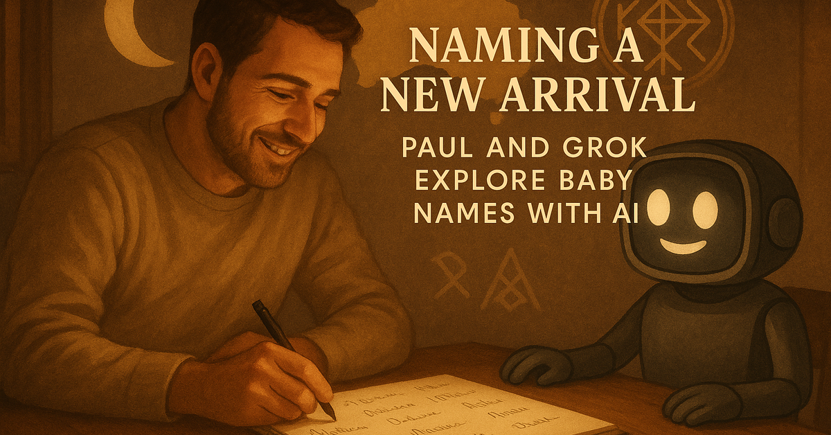 Naming a New Arrival: Paul and Grok Explore Baby Names with AI