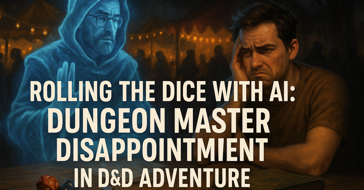 Rolling the Dice with AI: Dungeon Master Disappointment in D&D Adventure