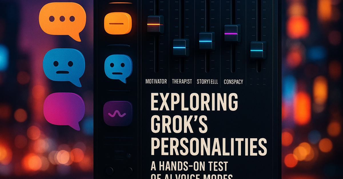 Exploring Grok’s Personalities: A Hands-On Test of AI Voice Modes