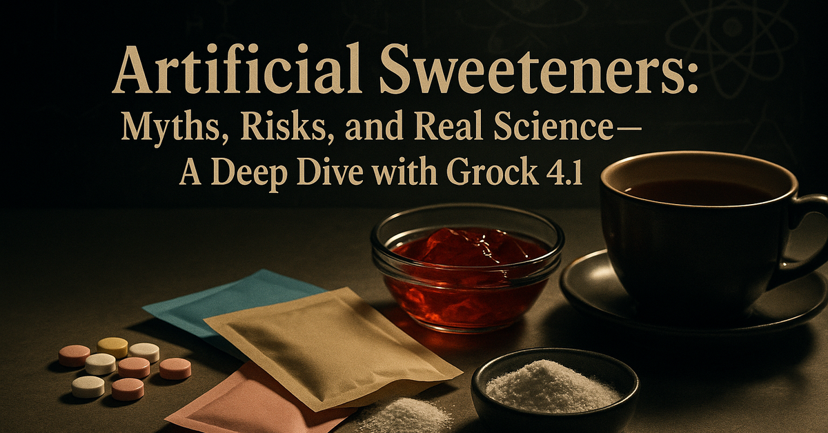 Artificial Sweeteners: Myths, Risks, and Real Science—A Deep Dive with Grock 4.1